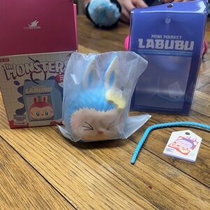The Monsters Labubu Blue Figure Squishy #4